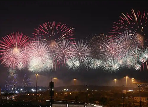 盐边县焰火晚会